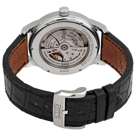 Chopard 1937 Classic Automatic Silver Dial Black Leather