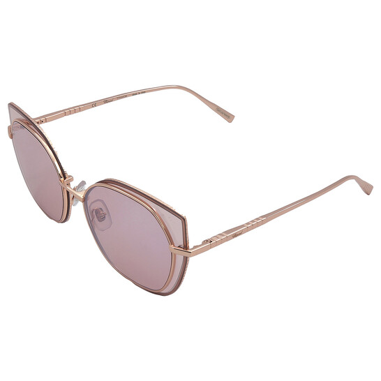 Chopard Pink Mirror Cat Eye Ladies Sunglasses SCHF74M 8FCX 59