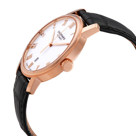 Chopard Classic Automatic 18kt Rose Gold White Dial Men's