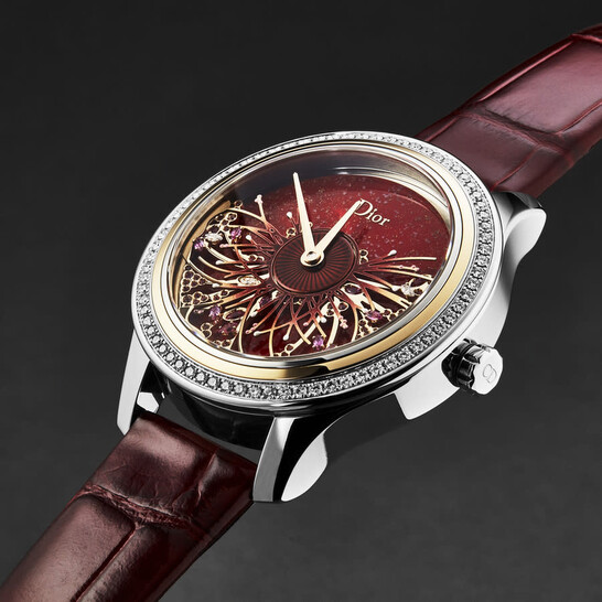 Dior Christian Dior Grand Bal Diamond Red Dial Ladies Watch