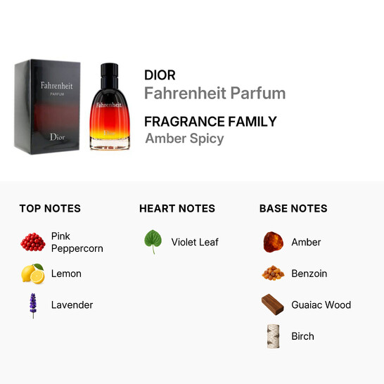 Dior Christian Dior Men's Fahrenheit Parfum EDP Spray 2.5 oz (75
