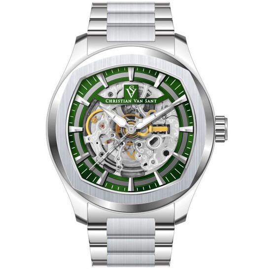 Christian Van Sant Romeo Automatic Green Dial Men's Watch CV9507