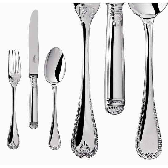 Christofle Silver Plated Malmaison 110 Piece Set 0018-922 0018922