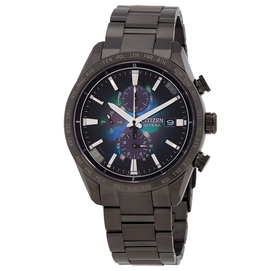 Citizen Attesa Perpetual Alarm World Time Chronograph Men's