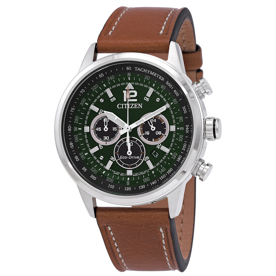 Citizen Avion Chronograph Green Dial Men's Watch CA4477-08X