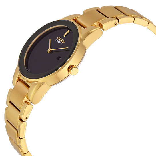 Citizen Axiom Black Dial Yellow Gold-tone Ladies Watch GA1052-55E - 546x546 Image #2