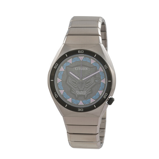 Citizen Black Panther Eco-Drive Black Dial Men's Watch AW1668-50W