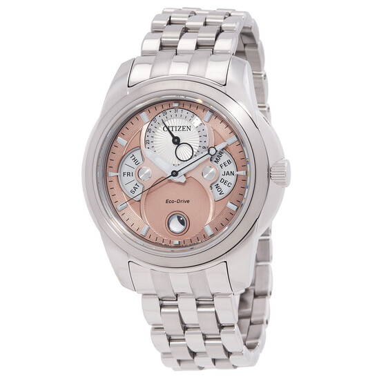 Citizen Calendrier Moon Phase Eco-Drive Salmon Dial Watch