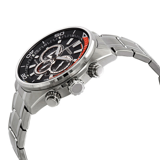 Citizen Chandler Eco-Drive Chronograph Black Dial Men's Watch
