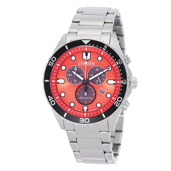 Citizen Chrono Sporty-Aqua Chronograph Orange Dial Men's Watch