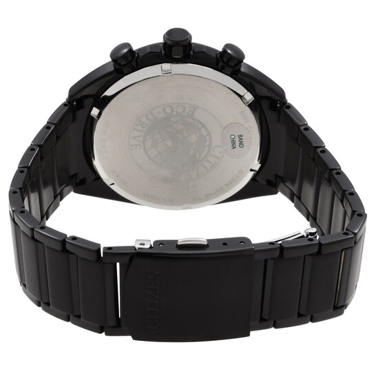 Citizen Chronograph Black Dial Men's Watch and Bracelet Box Set