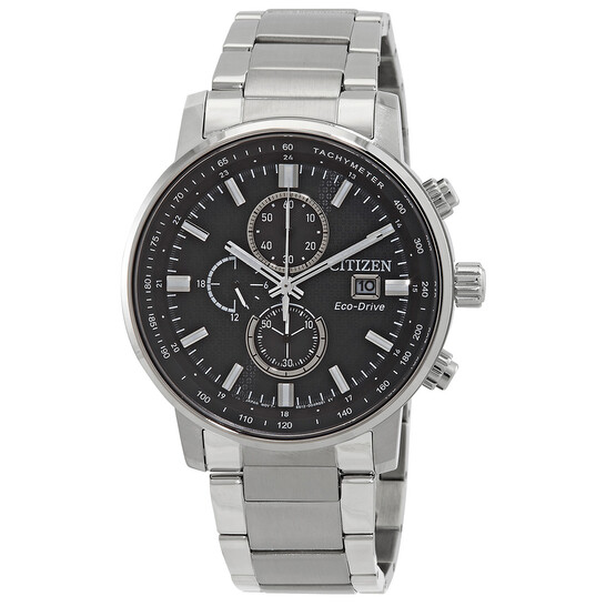 Citizen Chronograph Eco-Drive Black Dial Men's Watch CA0840-87E