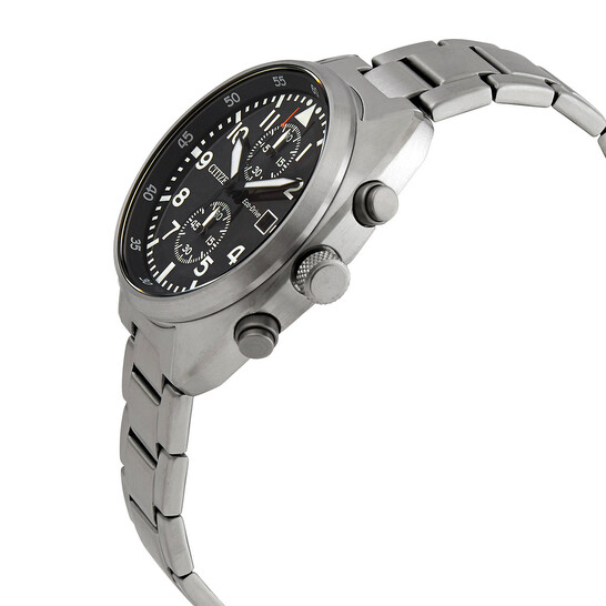 Citizen Chronograph Eco-Drive Black Dial Men's Watch CA7040-85E