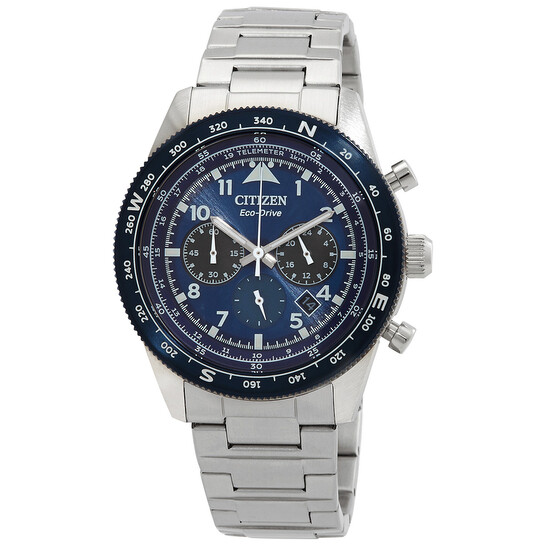 Citizen Chronograph Eco-Drive Blue Dial Men's Watch CA4554-84L