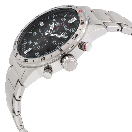 Citizen Orologio Uomo AT2520-89E | Cronografo Eco-Drive, Cassa 43mm, Bracciale Acciaio, 10 ATM