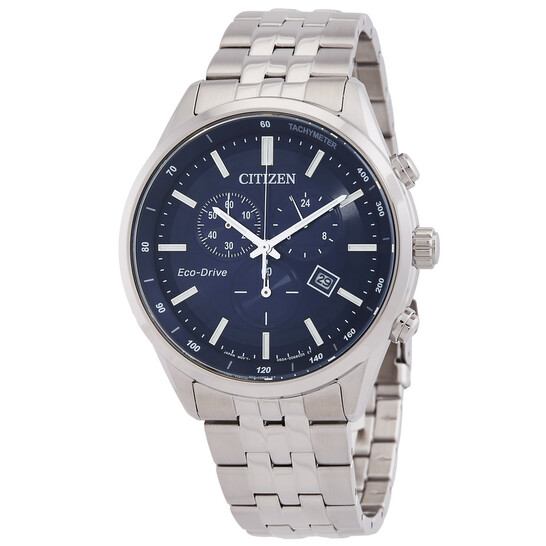 Citizen Chronograph Eco-Drive Blue Dial Men's Watch AT2570-56L