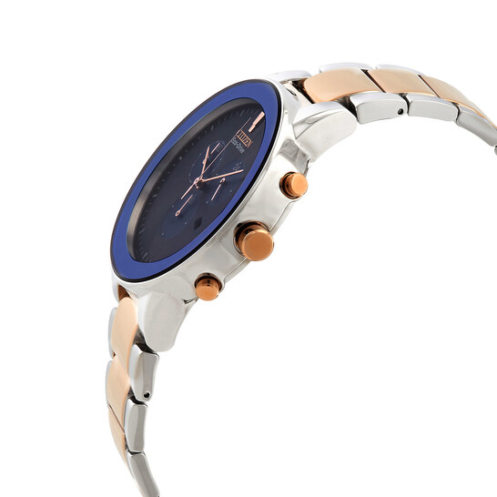 Citizen Chronograph Eco-Drive Blue Dial Men's Watch AT2244-84L