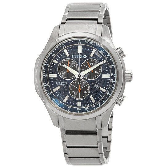 Citizen Chronograph Eco-Drive Blue Dial Men's Watch AT2530-85L