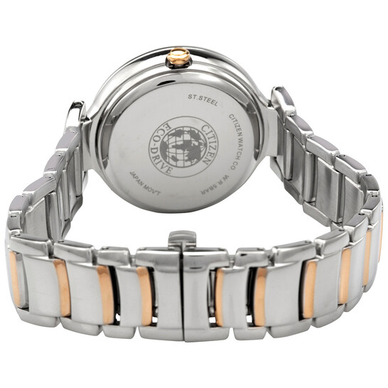Citizen Chronograph Mother of Pearl Crystal Dial Ladies Watch