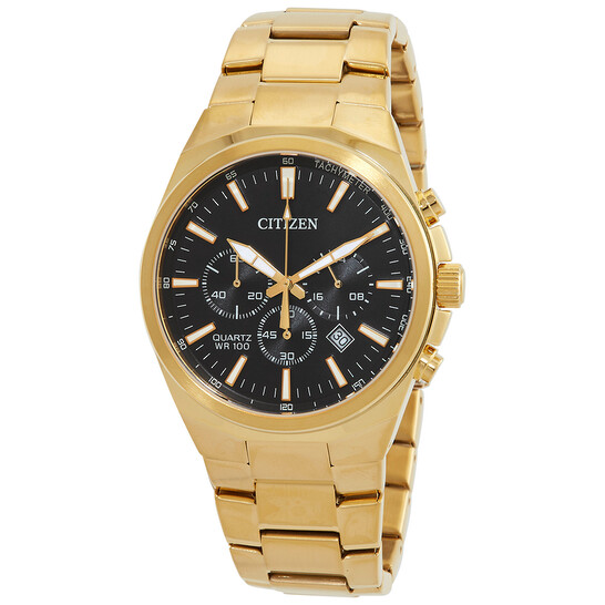 Citizen Chronograph Quartz Black Dial Men's Watch AN8173-51E