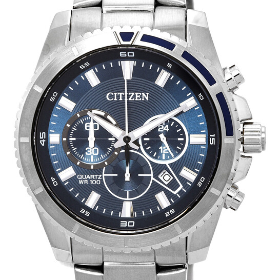 Citizen Chronograph Quartz Blue Dial Men's Watch AN8201-57L