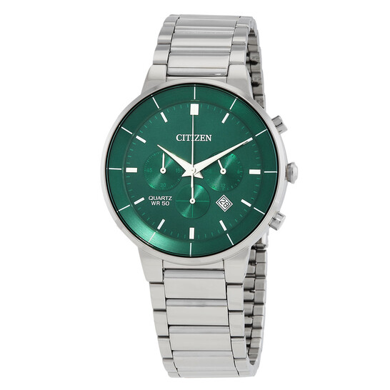 Citizen Chronograph Quartz Green Dial Men's Watch AN8220-52X