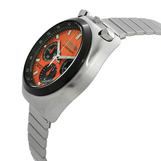 Citizen Chronograph Quartz Orange Dial Unisex Watch AN3660-81X