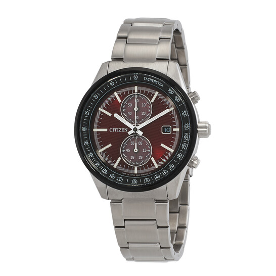 Citizen Chronograph Quartz Red Dial Men's Watch CA7034-96W
