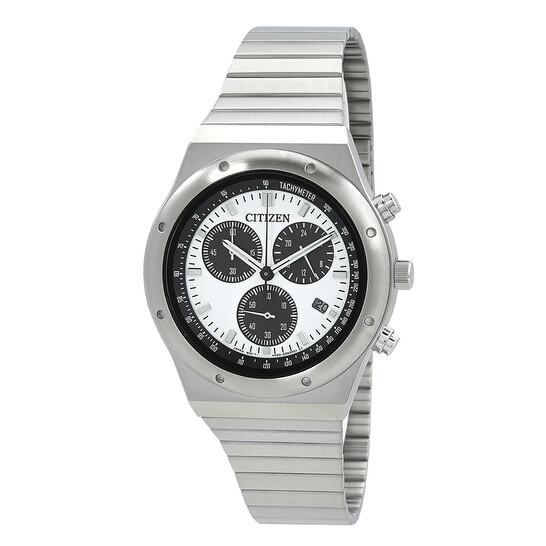 Citizen Chronograph Quartz White Dial Men's Watch AT2541-54A
