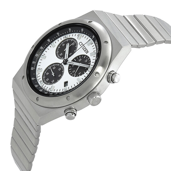 Citizen Chronograph Quartz White Dial Men's Watch AT2541-54A