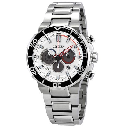 Citizen Chronograph Quartz White Dial Men's Watch CA4250-54A