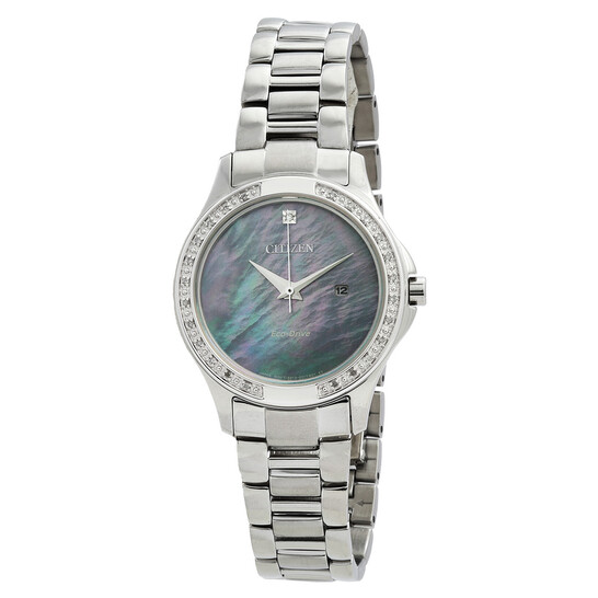 Citizen Classic Eco-Drive Crystal Mother of Pearl Dial Ladies