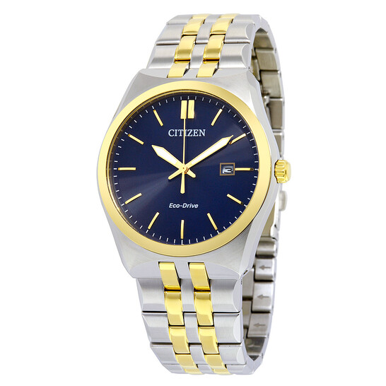 Citizen Corso Eco-Drive Blue Dial Two-tone Men's Watch BM7334-58L