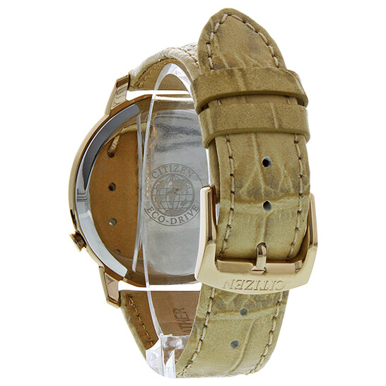 Citizen Desire Eco-Drive Diamond Brown Dial Rose Gold-Tone Ladies Watch EV1003-09X - 546x546 Image #4