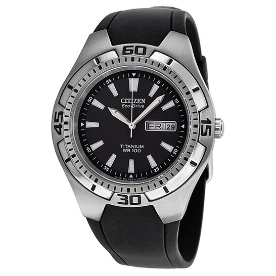 Citizen Eco Drive Titanium Wr100 Citizen Eco Drive Black Rubber