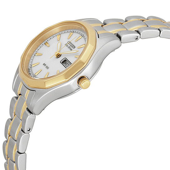 ★レア逆輸入★CITIZEN Eco-Drive Sport Two-tone Ladies Watch Citizen Eco-Drive Sport White Dial Two-tone Ladies Watch