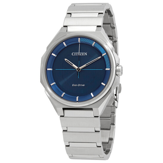 Citizen Eco-Drive Blue Dial Stainless Steel Men's Watch BJ6530-54L