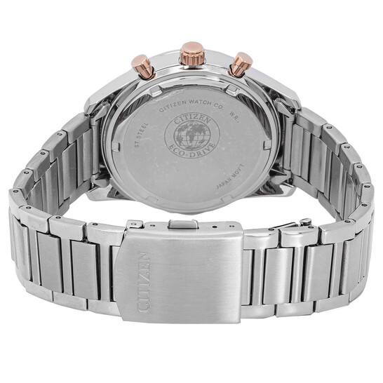 Citizen Eco-Drive Chronograph Black Dial Men's Watch AT2396-86E