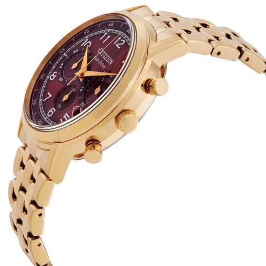 Citizen Eco-Drive Chronograph Red Dial Men's Watch CA4632-58X