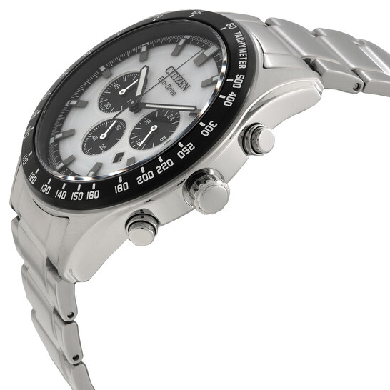 Citizen Eco-Drive Chronograph White Dial Men's Watch CA4674-58A