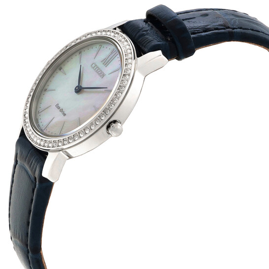Citizen Eco-Drive Crystal Mother of Pearl Dial Ladies Watch
