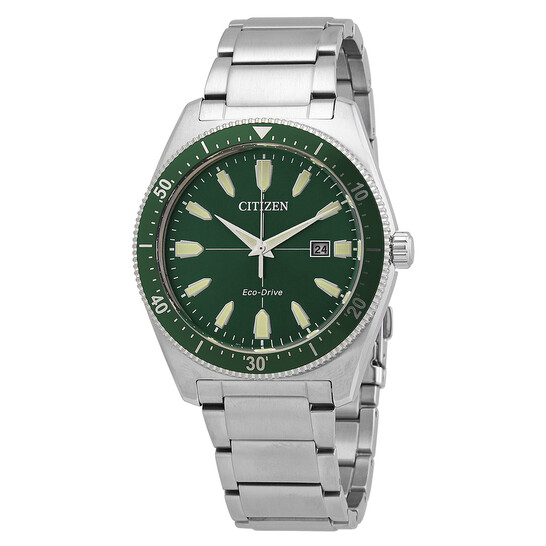 Citizen Eco-Drive Green Dial Men's Watch AW1598-70X 013205135026