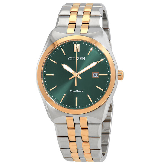 Citizen Eco-Drive Green Dial Two-Tone Men's Watch BM7339-89X