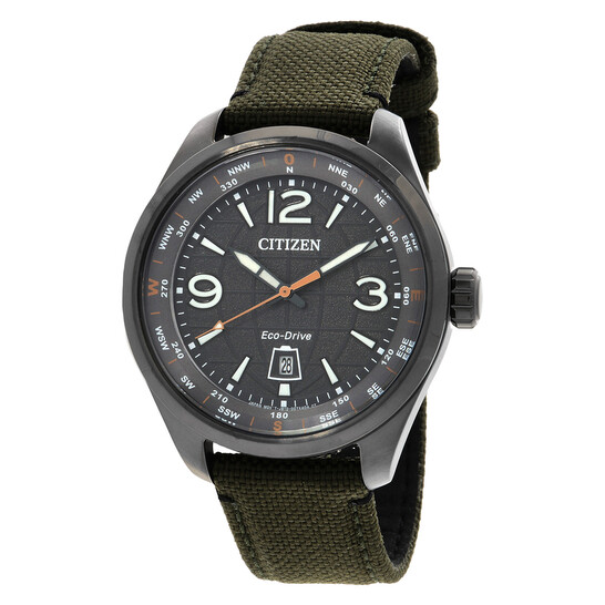 Citizen Eco-Drive Grey Dial Men's Watch AW1837-11H - Watches