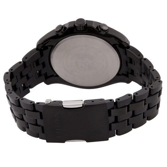 Citizen Eco-Drive Perpetual Alarm World Time GMT Black Dial Men's