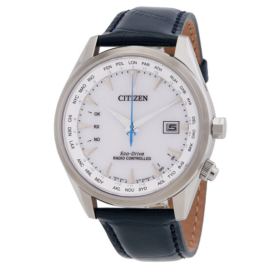 Citizen Eco-Drive Perpetual World Time Silver Dial Watch CB0270