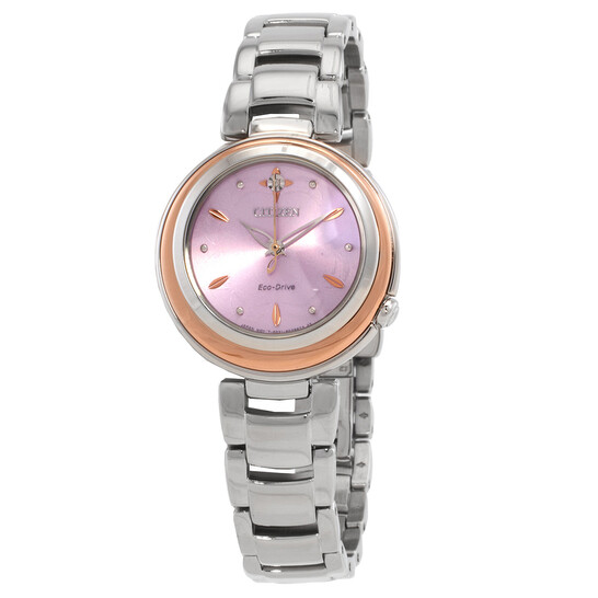 Citizen Eco-Drive Purple Dial Ladies Watch EM0588-81X