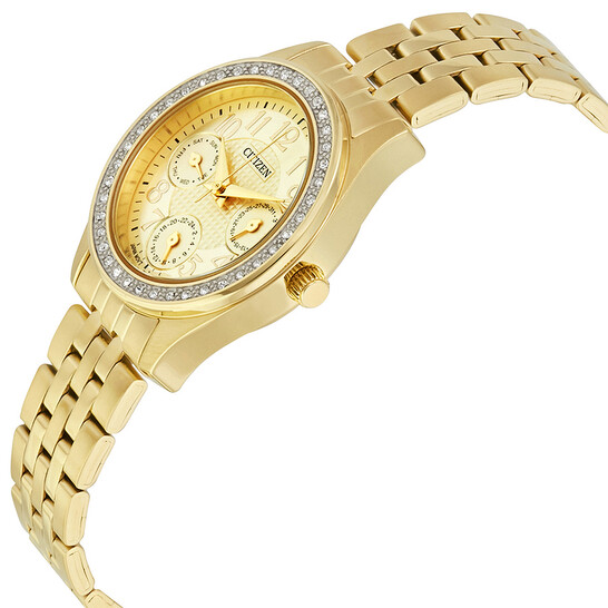 Citizen Gold Tone Ladies Multifunction Watch ED8132-55P - 546x546 Image #2