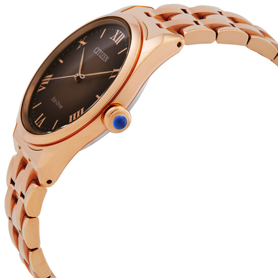 Citizen L Classic Eco-Drive Brown Dial Ladies Watch EM1143-81Z