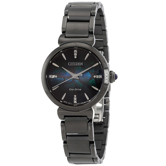 Citizen L Eco-Drive Black Dial Ladies Watch EM1067-88E